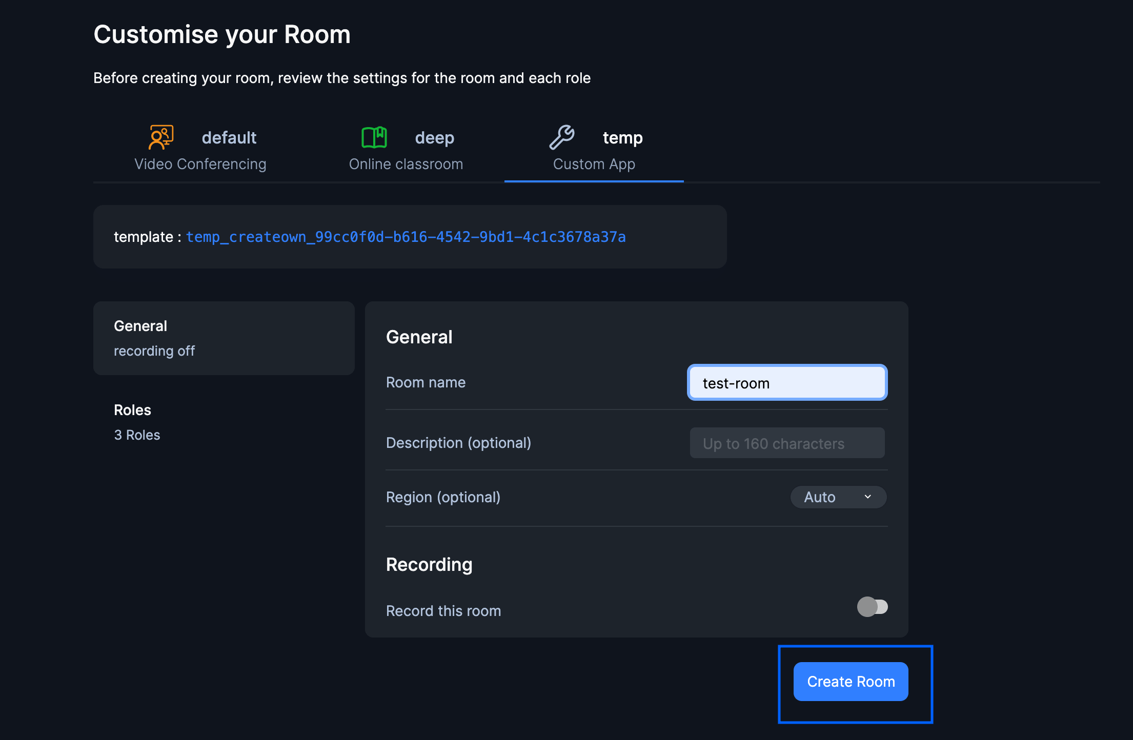 Create Room